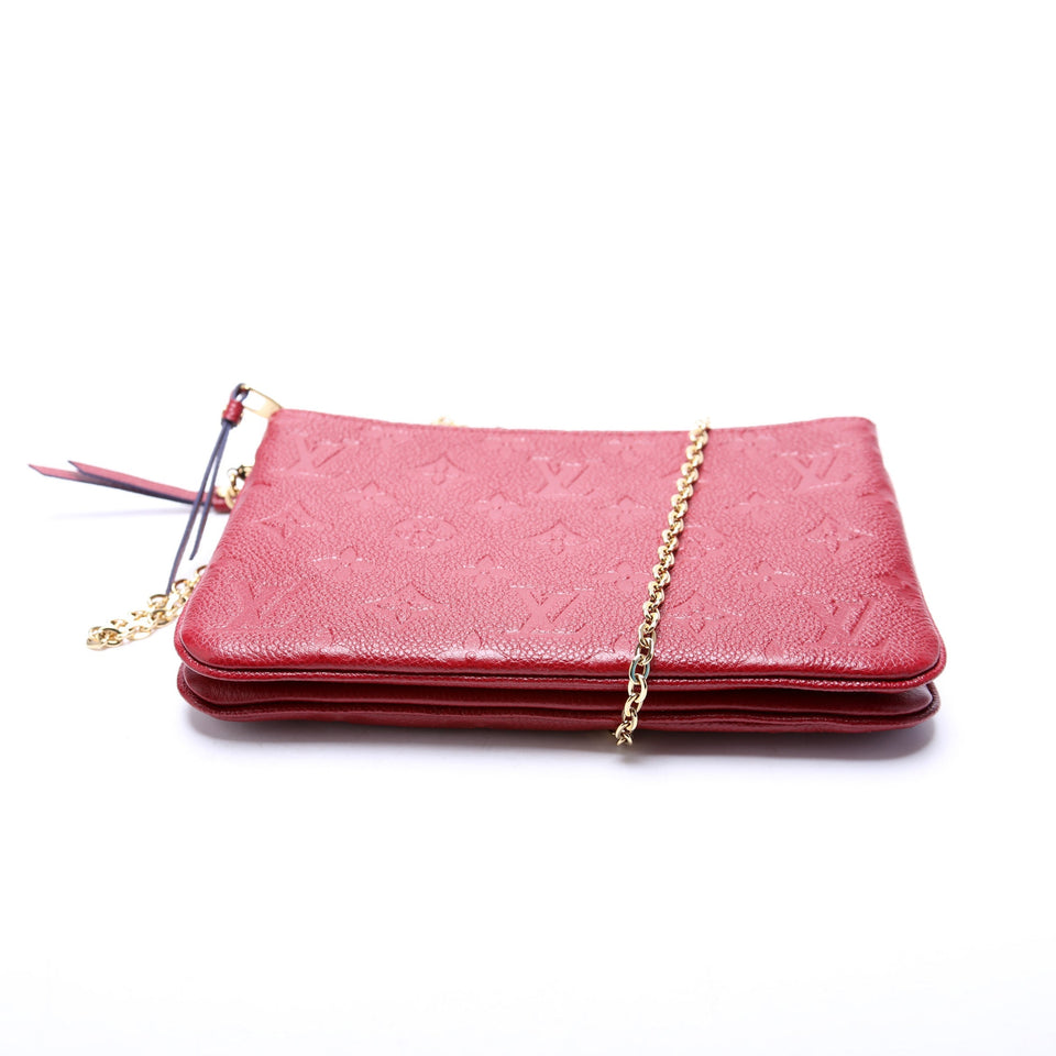 Double Zip Pochette Empreinte