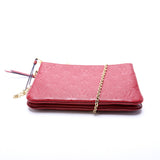 Double Zip Pochette Empreinte