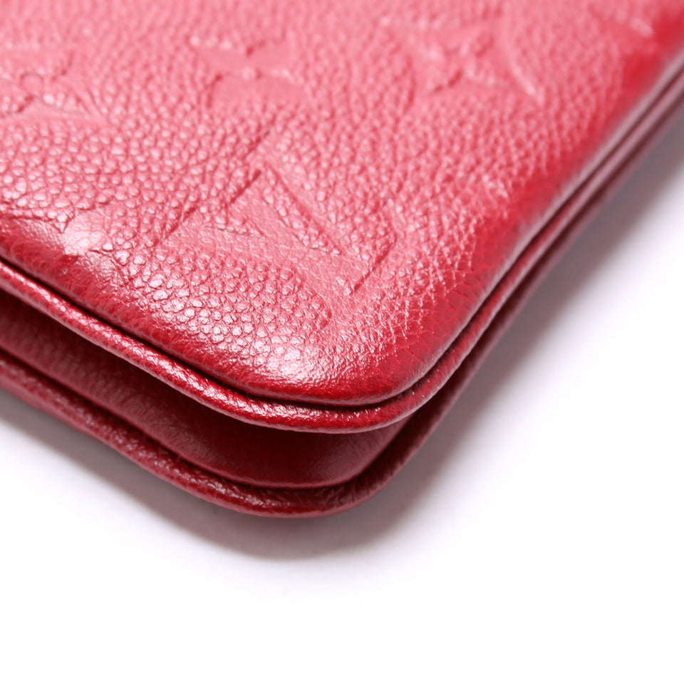 Double Zip Pochette Empreinte