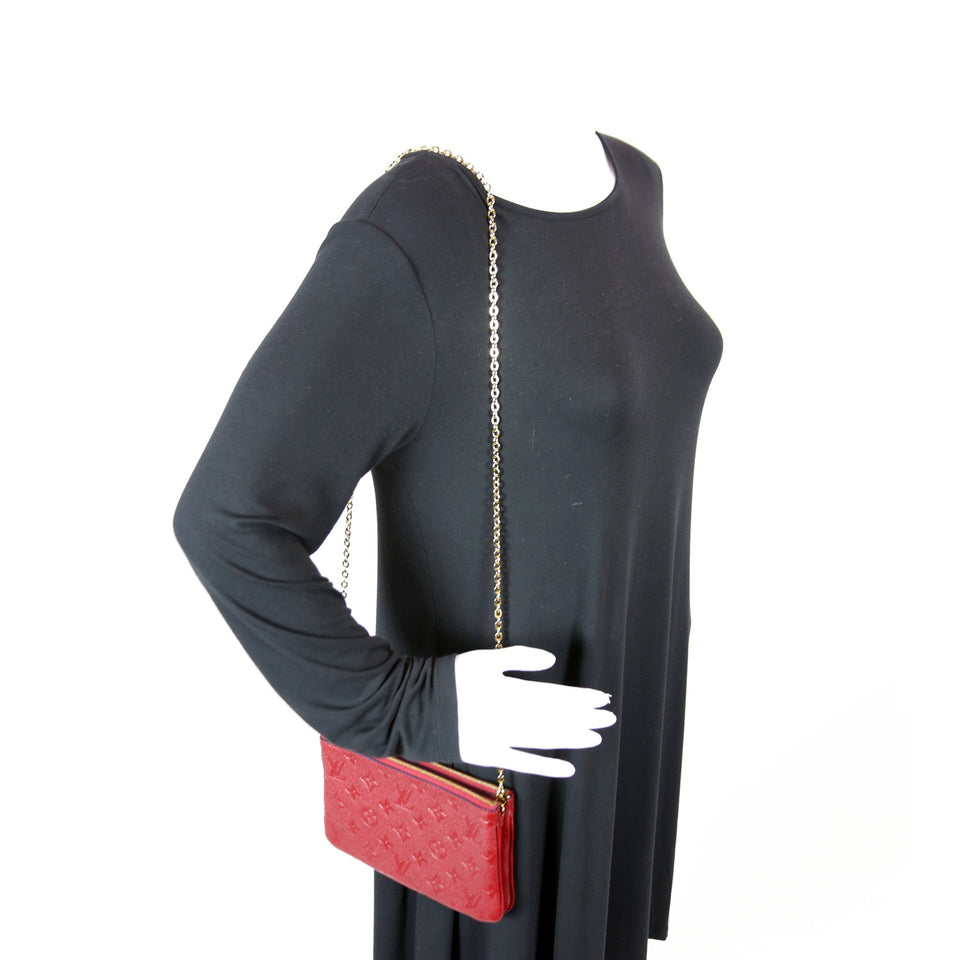 Double Zip Pochette Empreinte