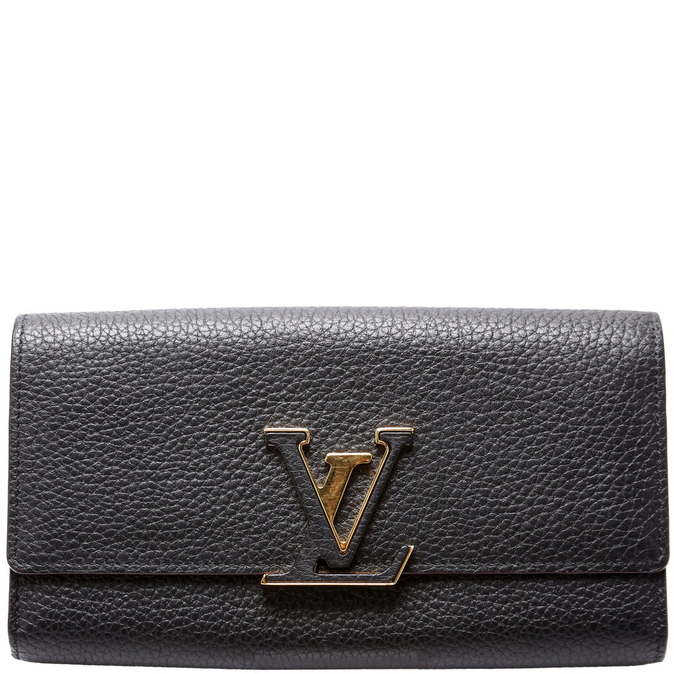 Capucines Wallet Large Black