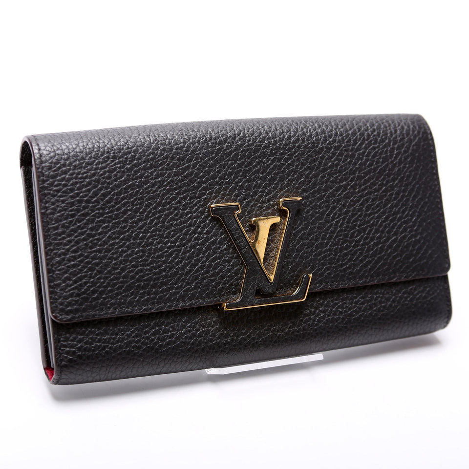 Capucines Wallet Large Black