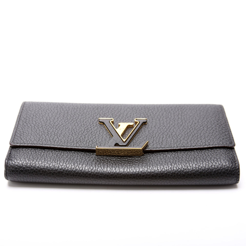 Capucines Wallet Large Black