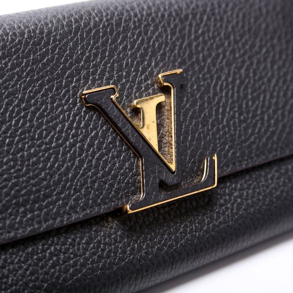 Capucines Wallet Large Black