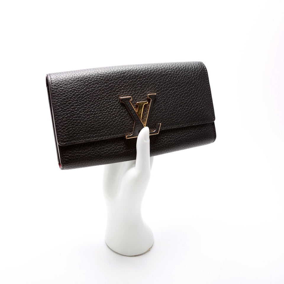 Capucines Wallet Large Black