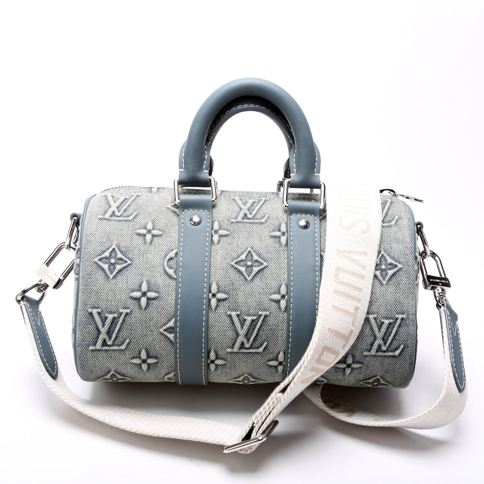 Keepall 25 W/Strap Denim Monogram