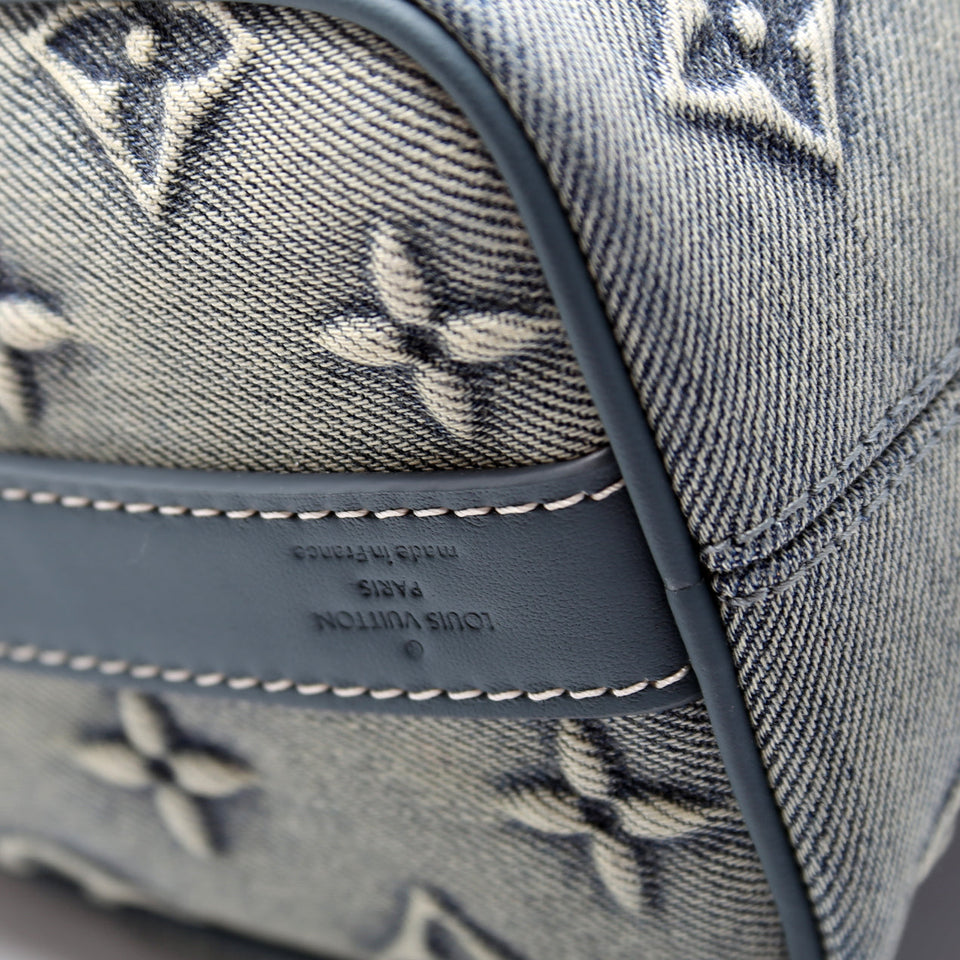 Keepall 25 W/Strap Denim Monogram