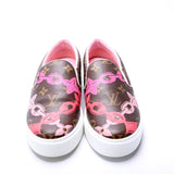 Monogram Chain Slip On Sneakers Size 36.5