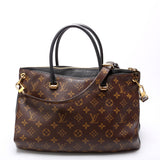 Pallas Tote Monogram Leather Side