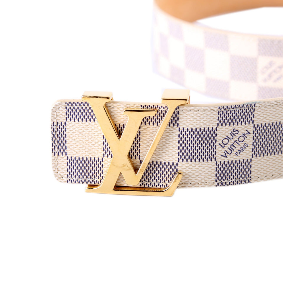 LV Initiales 40MM Damier Azur Belt Size 85/34