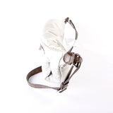 Maxi Bumbag Pillow Monogram Silver