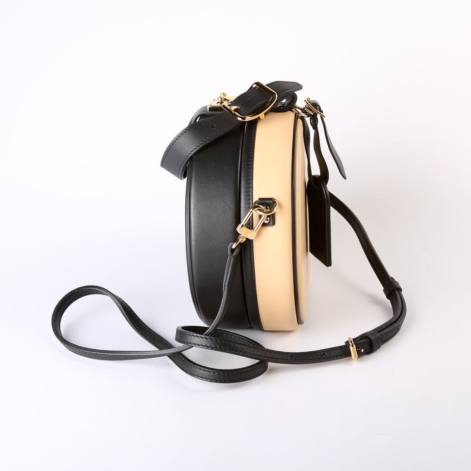 Petite Boite Chapeau Calfskin Tan/Black