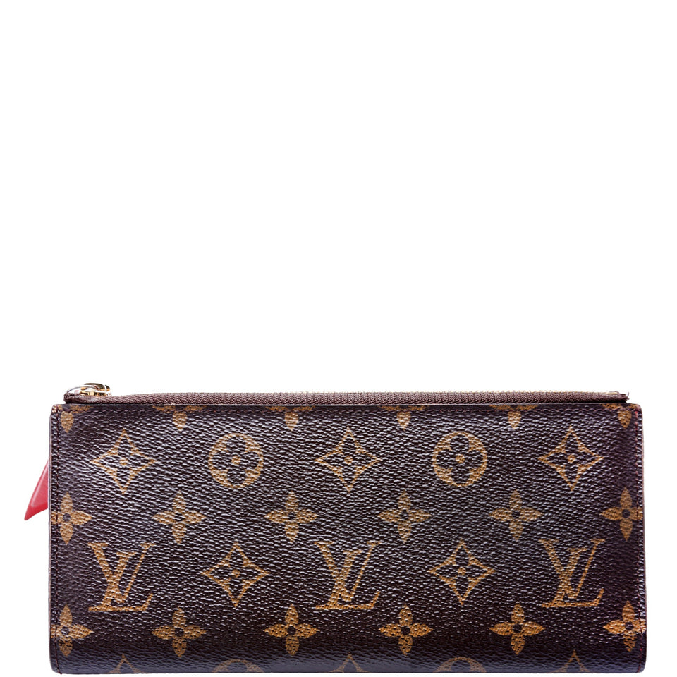 Adele Wallet Monogram Red
