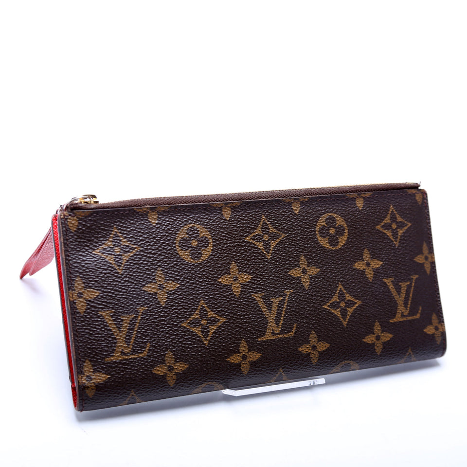 Adele Wallet Monogram Red