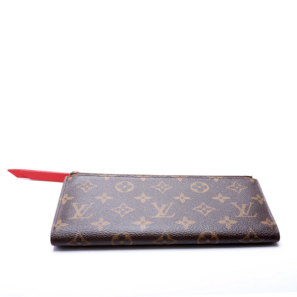 Adele Wallet Monogram Red