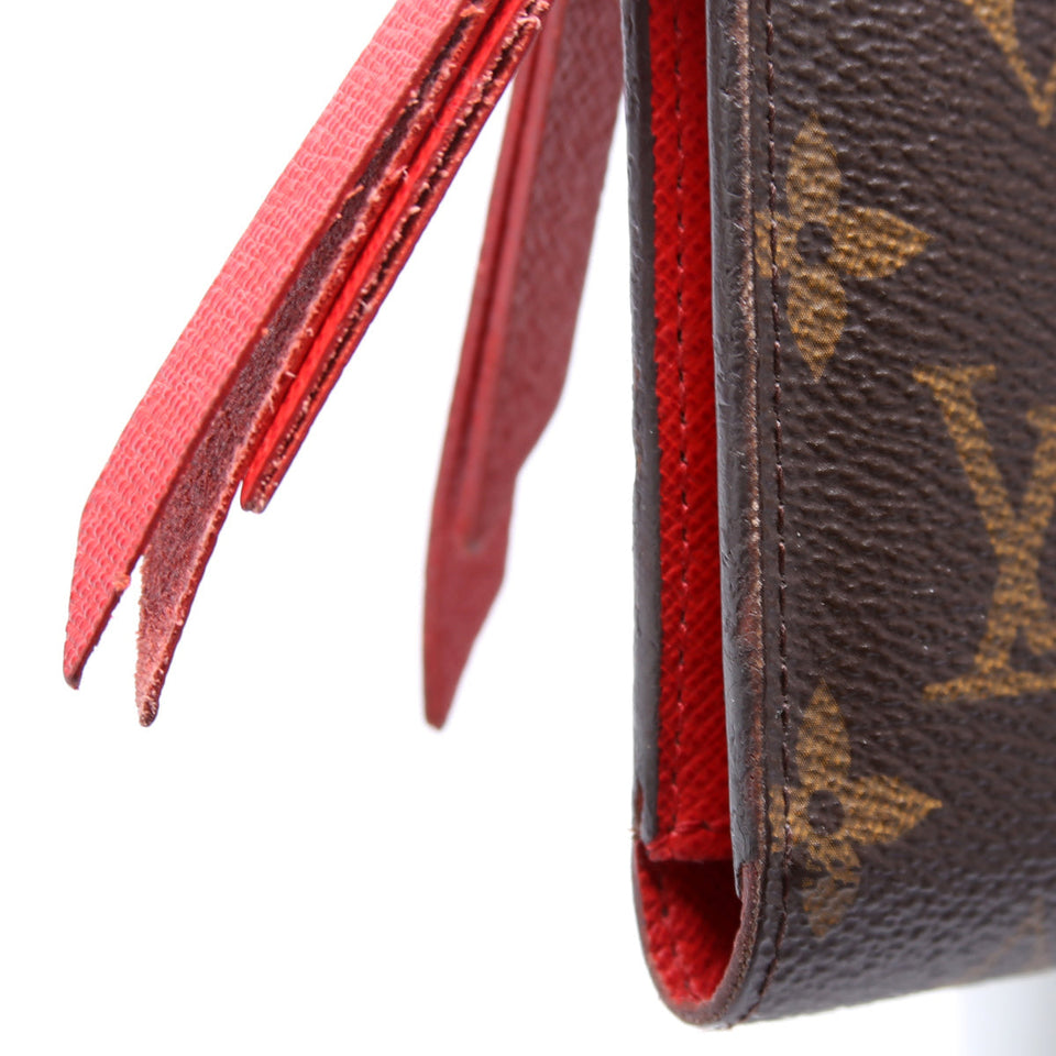 Adele Wallet Monogram Red