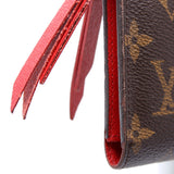 Adele Wallet Monogram Red