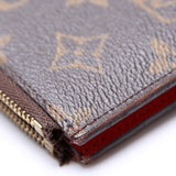 Adele Wallet Monogram Red