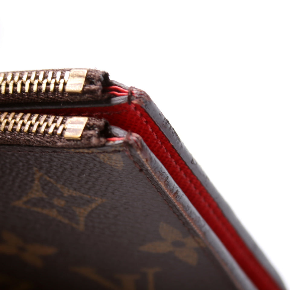 Adele Wallet Monogram Red