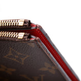 Adele Wallet Monogram Red