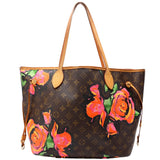 Neverfull MM Monogram Roses Pink