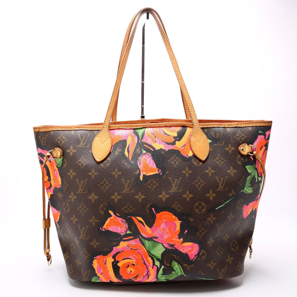 Neverfull MM Monogram Roses Pink