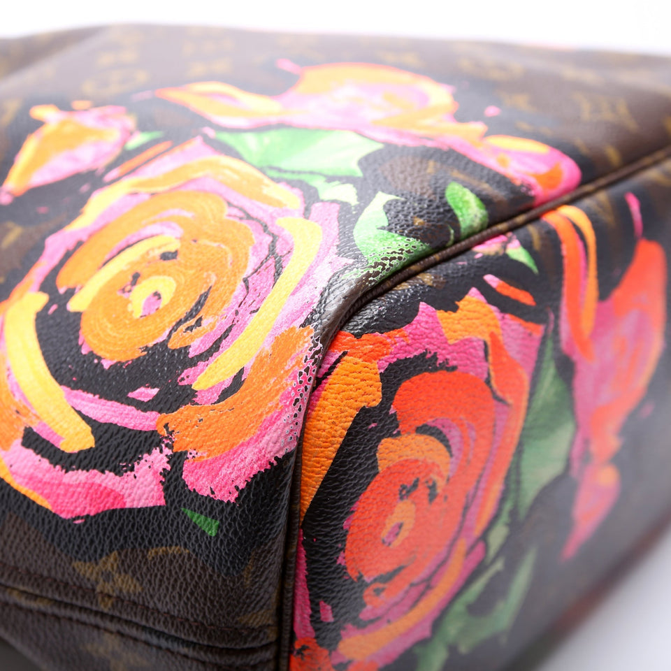 Neverfull MM Monogram Roses Pink