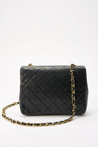 Chanel Classic Flap Small Square Bag - Navy