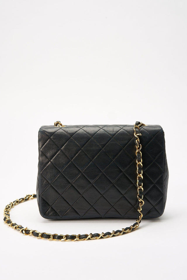 Chanel Classic Flap Small Square Bag - Navy
