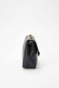 Chanel Classic Flap Small Square Bag - Navy