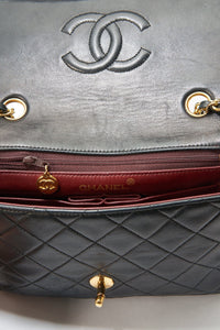 Chanel Classic Flap Small Square Bag - Navy