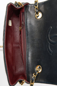 Chanel Classic Flap Small Square Bag - Navy