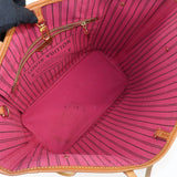 Louis Vuitton Monogram Neverfull MM Tote Bag Fuchisia M40996