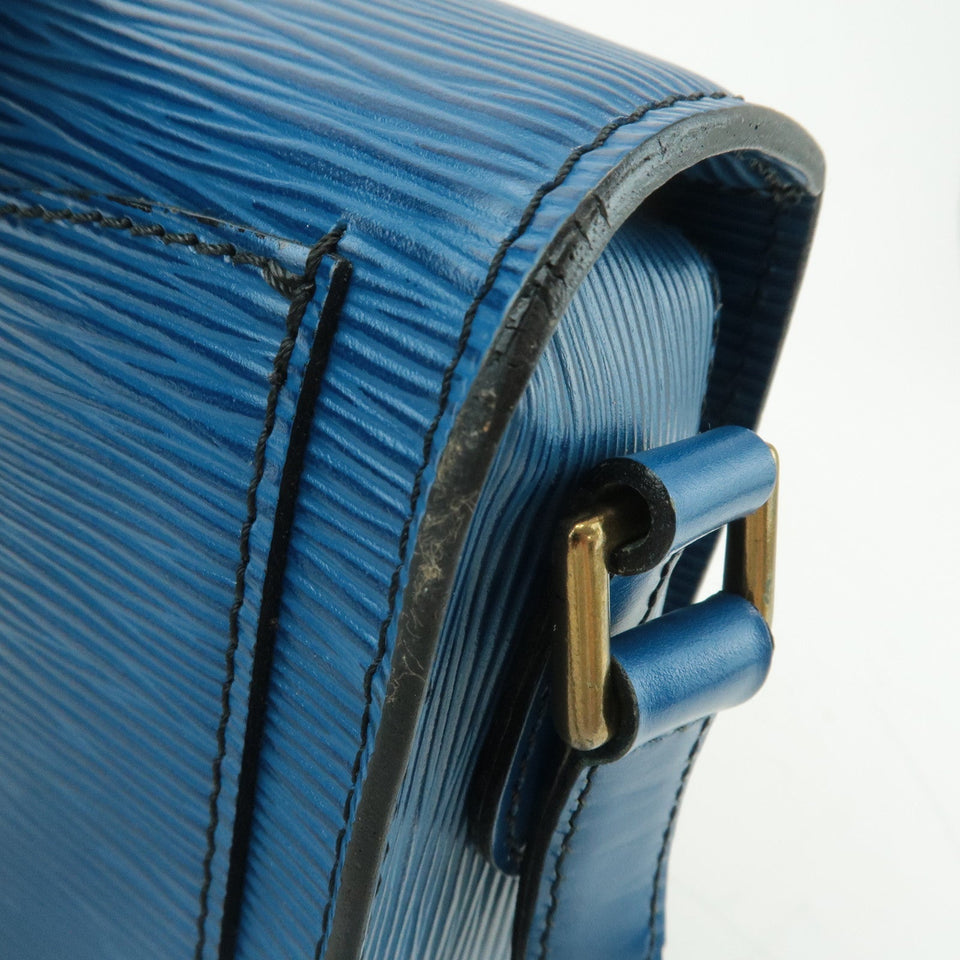 Louis Vuitton Epi Mini Saint Cloud Shoulder Bag Blue M52215