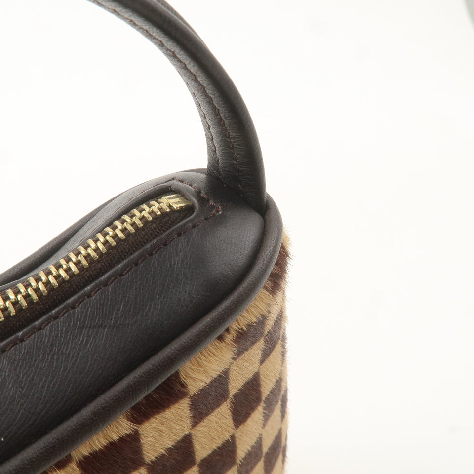 Louis Vuitton Damier Sauvage Tiger Hand Bag Brown M92132
