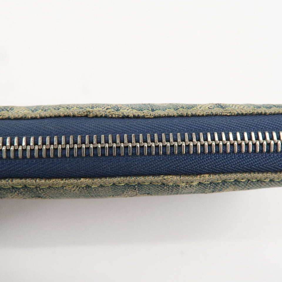Louis Vuitton Monogram Denim Zippy Long Wallet Blue M95431