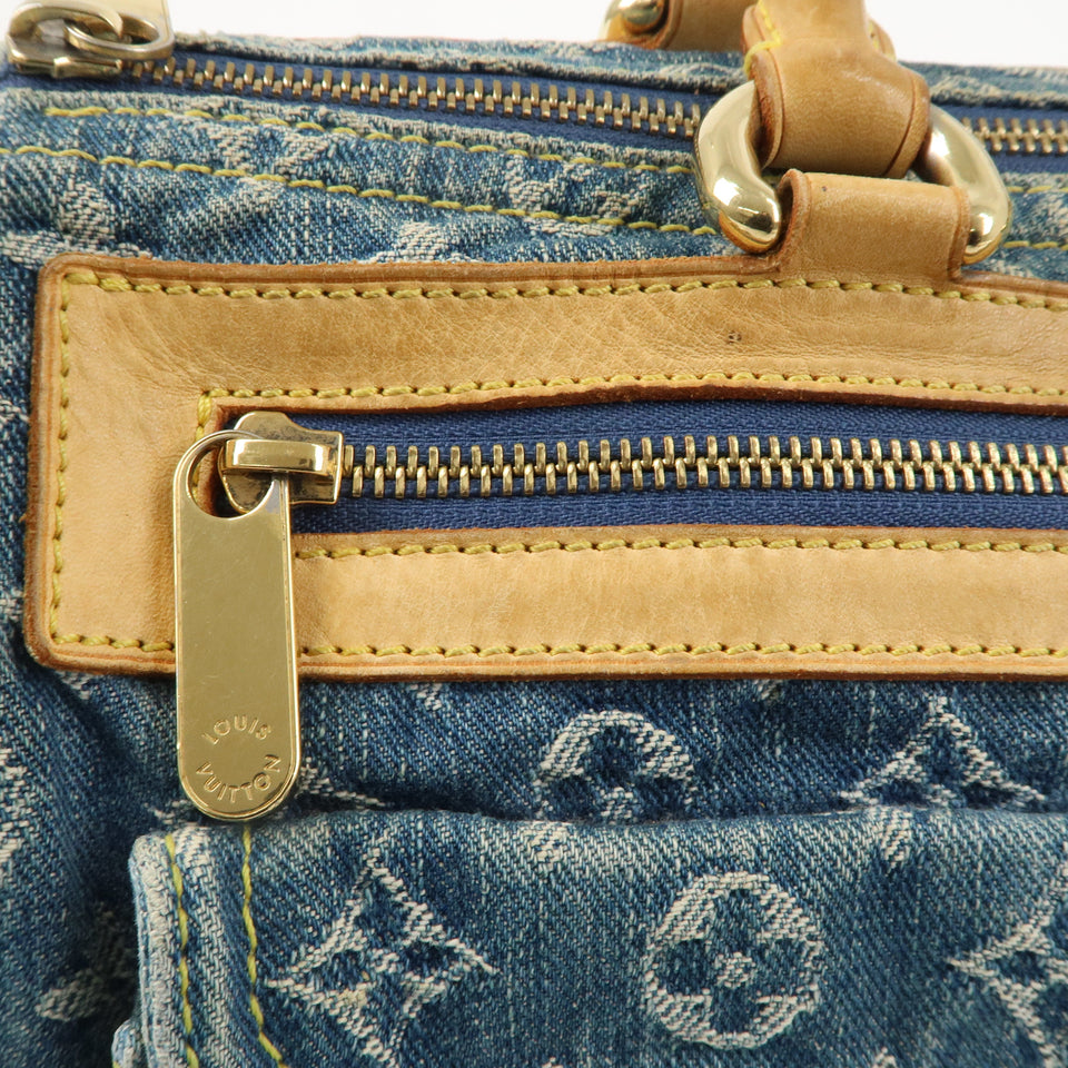 Louis Vuitton Monogram Denim Neo Speedy Boston Bag Blue M95019