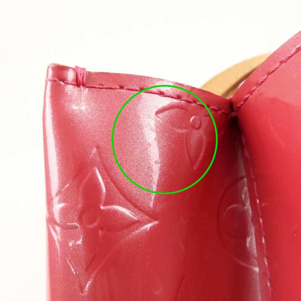 Louis Vuitton Monogram Vernis Lead PM Hand Bag Pink M991221