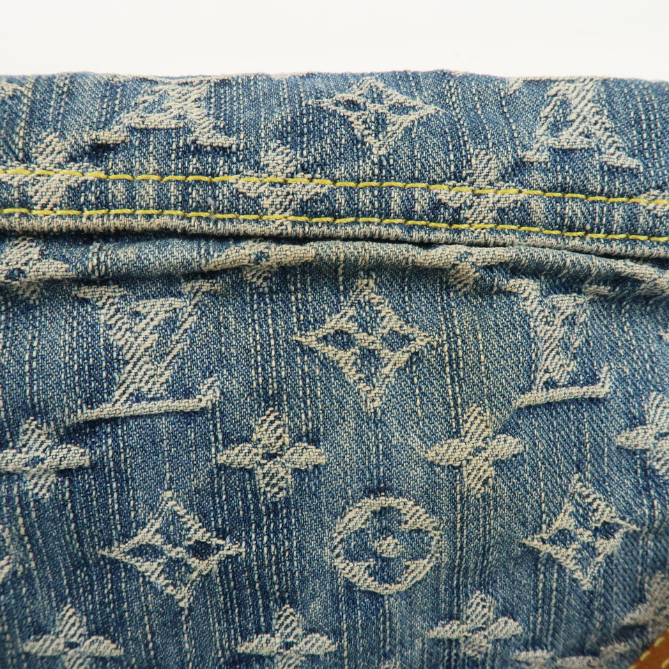 Louis Vuitton Monogram Denim Mini Pleaty Shoulder Bag M95050