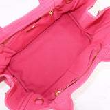 Prada Canapa Canvas 2Way Bag Hand Bag Shoulder Bag Pink 1BG642
