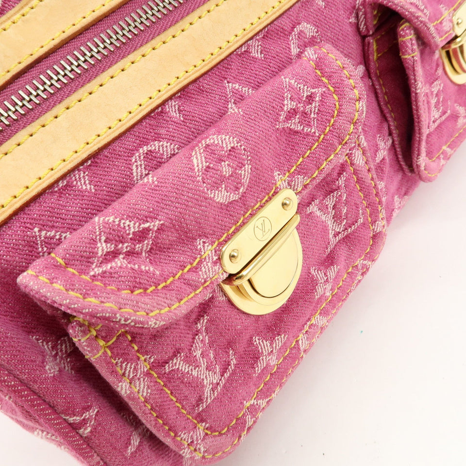 Louis Vuitton Monogram Denim Neo Speedy Boston Bag Pink M95214