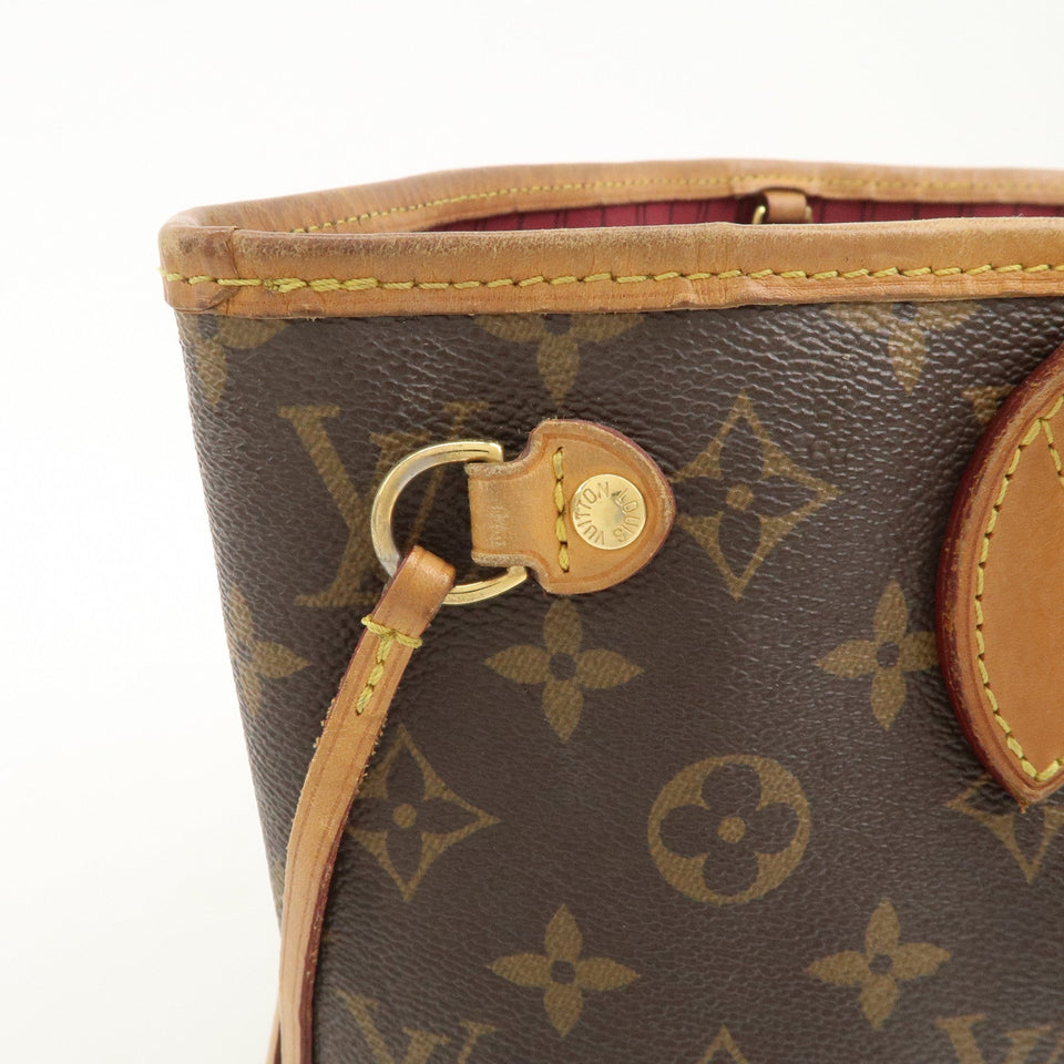 Louis Vuitton Monogram Neverfull PM Tote Bag Fuchsia M41001