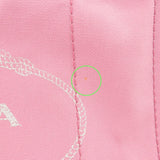 Prada Logo Canapa CanvasTote Bag Hand Bag Pink B1877B