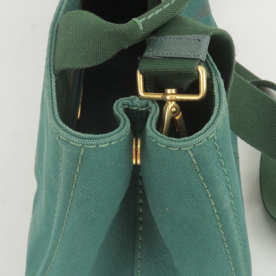 Prada Canapa Mini Canvas 2Way Bag Shoulder Bag Green B2439G