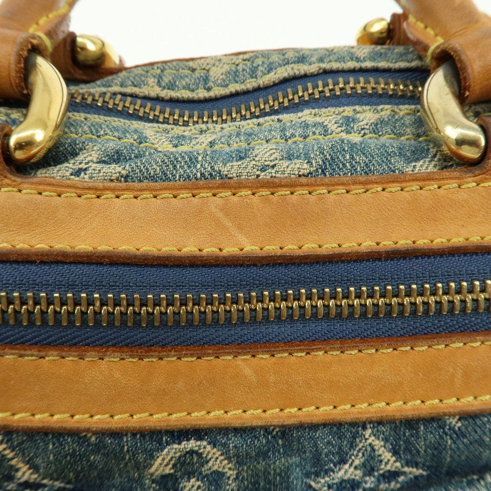 Louis Vuitton Monogram Denim Neo Speedy Boston Bag Blue M95019