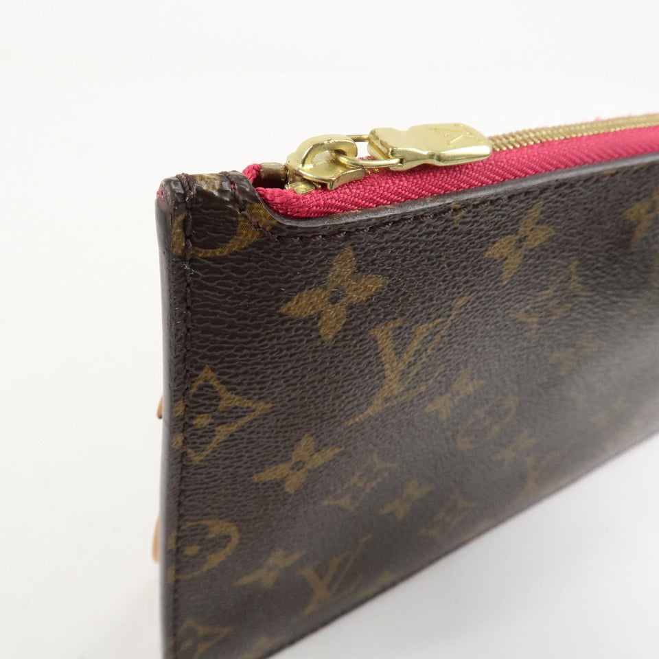 Louis Vuitton Monogram Pouch for Neverfull MM Tote Bag Fuchsia