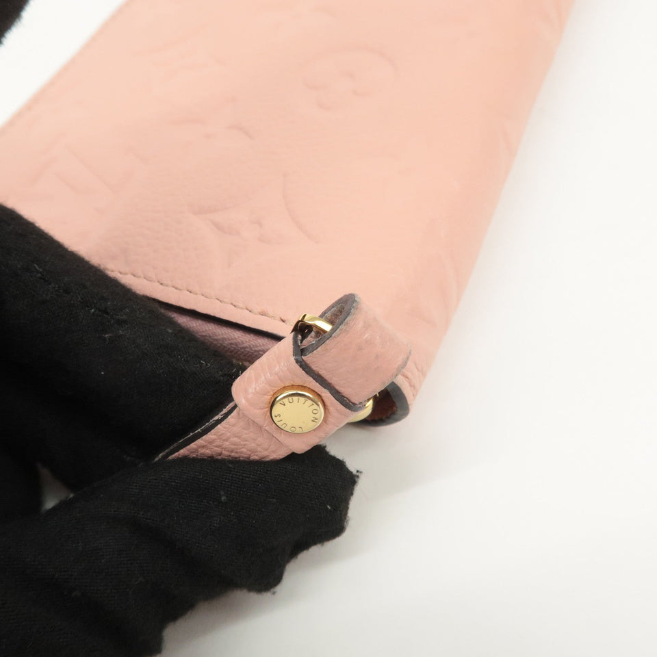 Louis Vuitton Monogram Empreinte Zippy Wallet Rose Poudre M64090