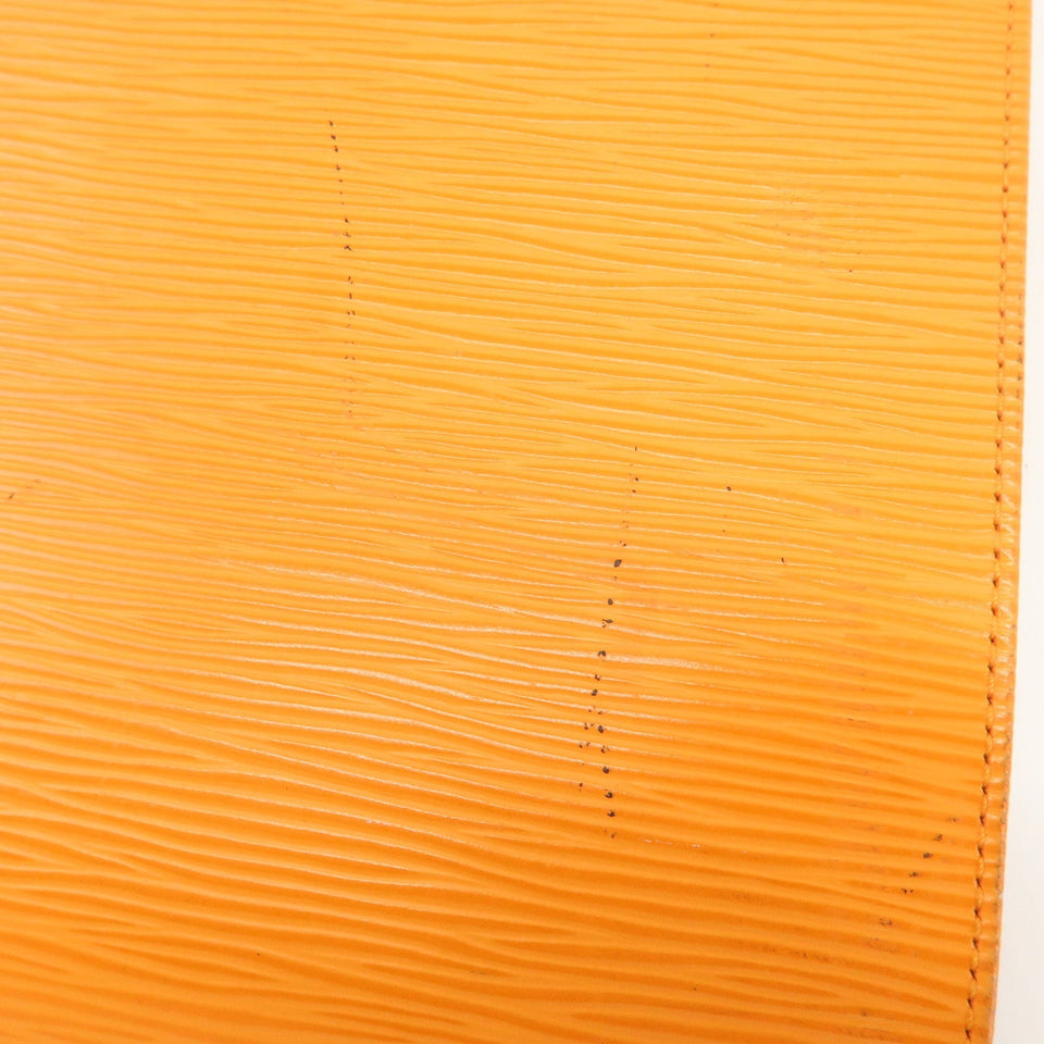 Louis Vuitton Epi SaintTropez Hand Bag Mandarin Orange M5246H