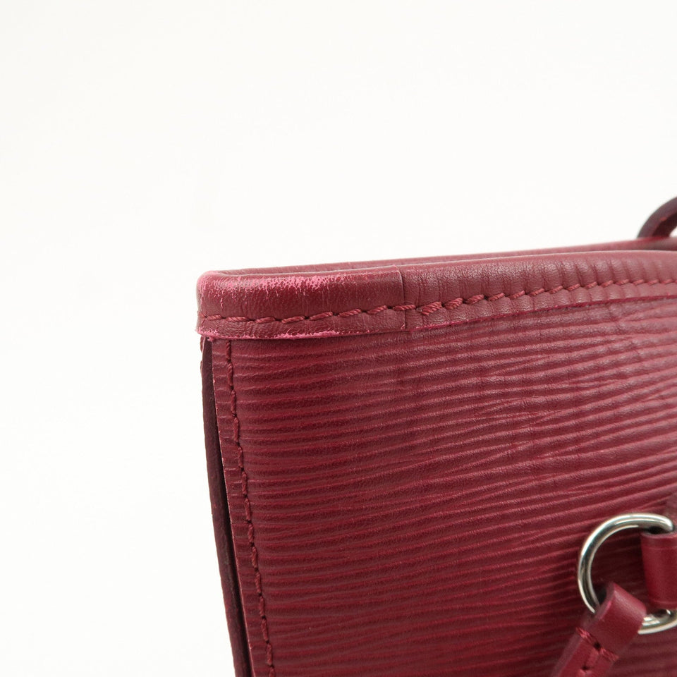Louis Vuitton Epi Neverfull MM Shoulder Bag Fuchsia M40882