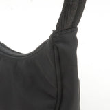 Prada Logo Nylon Hand Bag Pouch Purse NERO Black